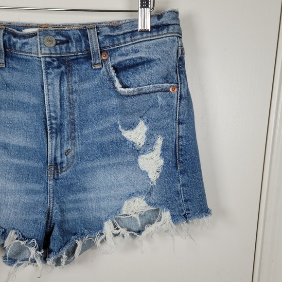 Abercrombie & Fitch High Rise Mom Shorts Size 28/6 - Picture 2 of 9